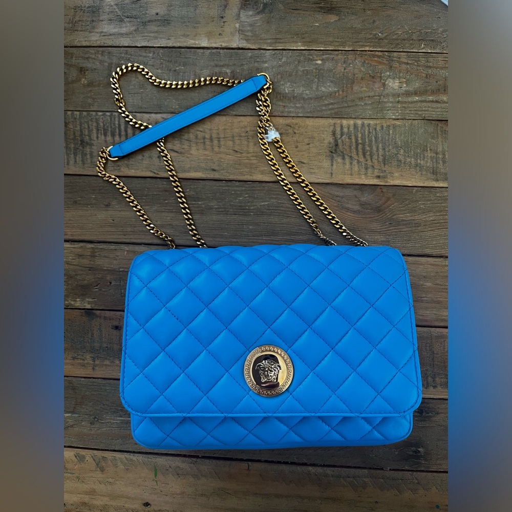 Versace La Medusa 
Quilted leather shoulder crossbody bag